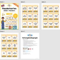 Zahlen / Numbers: Plauderkarten auf Englisch (Überblick)