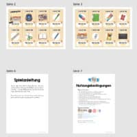 Schule / At school: Lesespiel auf Englisch (Überblick)