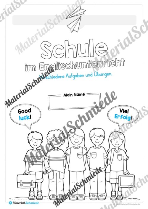 Schule (At school) im Englischunterricht (Arbeitsblatt 01)
