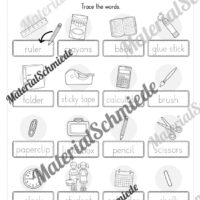 Schule (At school) im Englischunterricht (Arbeitsblatt 04)