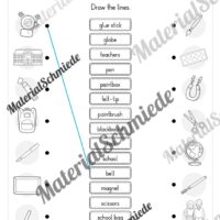 Schule (At school) im Englischunterricht (Arbeitsblatt 07)