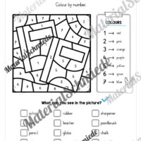 Schule (At school) im Englischunterricht (Arbeitsblatt 18)