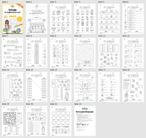Schule (At school) im Englischunterricht (Überblick)