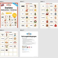 Weihnachten / Christmas: Domino auf Englisch (Überblick)