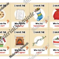 Weihnachten / Christmas: Lesespiel auf Englisch (Arbeitsblatt 03)