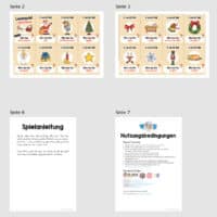 Weihnachten / Christmas: Lesespiel auf Englisch (Überblick)