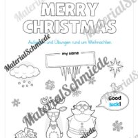 Materialpaket Weihnachten/Christmas auf Englisch (Arbeitsblatt 01)