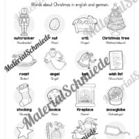 Materialpaket Weihnachten/Christmas auf Englisch (Arbeitsblatt 03)