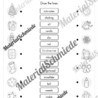 Materialpaket Weihnachten/Christmas auf Englisch (Arbeitsblatt 06)