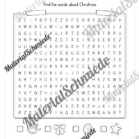 Materialpaket Weihnachten/Christmas auf Englisch (Arbeitsblatt 08)