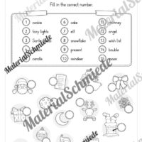 Materialpaket Weihnachten/Christmas auf Englisch (Arbeitsblatt 09)