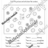 Materialpaket Weihnachten/Christmas auf Englisch (Arbeitsblatt 18)