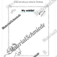 Materialpaket Weihnachten/Christmas auf Englisch (Arbeitsblatt 19)