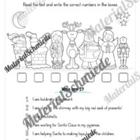 Materialpaket Weihnachten/Christmas auf Englisch (Arbeitsblatt 22)