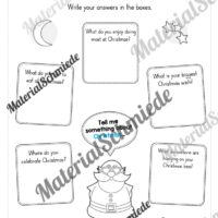 Materialpaket Weihnachten/Christmas auf Englisch (Arbeitsblatt 23)
