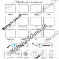 Materialpaket Weihnachten/Christmas auf Englisch (Arbeitsblatt 25)