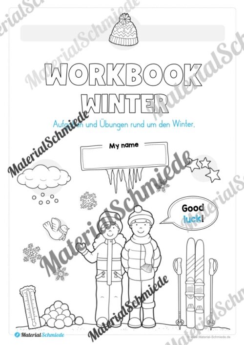Workbook Winter auf Englisch (Arbeitsblatt 01)