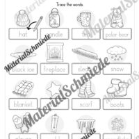 Workbook Winter auf Englisch (Arbeitsblatt 04)