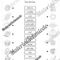 Workbook Winter auf Englisch (Arbeitsblatt 06)