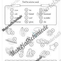 Workbook Winter auf Englisch (Arbeitsblatt 14)