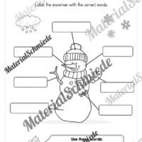 Workbook Winter auf Englisch (Arbeitsblatt 17)