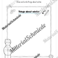 Workbook Winter auf Englisch (Arbeitsblatt 20)