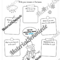 Workbook Winter auf Englisch (Arbeitsblatt 22)