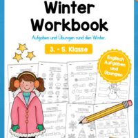 Workbook Winter auf Englisch (23 Arbeitsblätter)