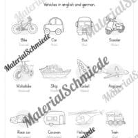 Thema Fahrzeuge / Vehicles im Englischunterricht (Vorschau 02)