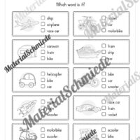 Thema Fahrzeuge / Vehicles im Englischunterricht (Vorschau 04)