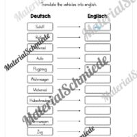 Thema Fahrzeuge / Vehicles im Englischunterricht (Vorschau 10)