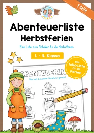 Herbstferien Abenteuerliste (1. - 4. Klasse)