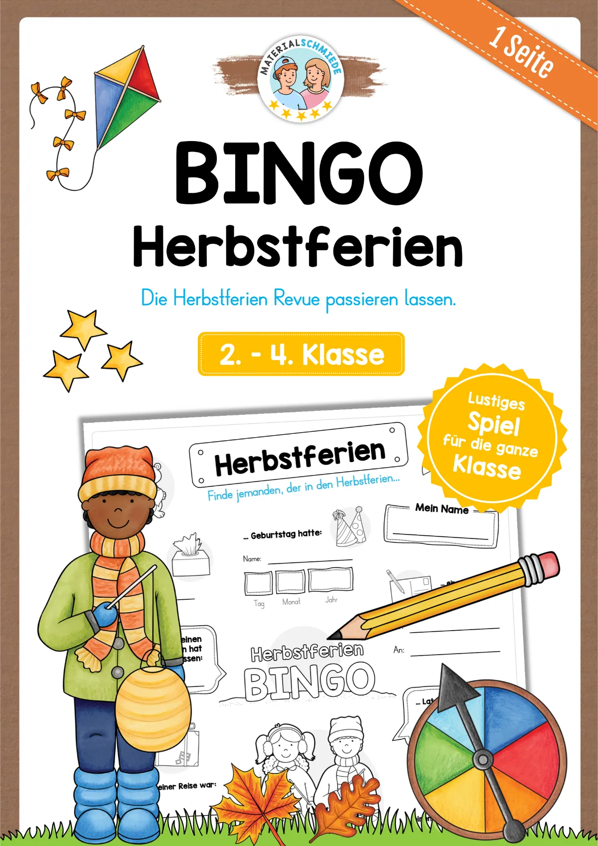 Bingo Herbstferien (2. - 4. Klasse)