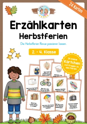 24 Erzählkarten zu den Herbstferien (2. - 4. Klasse)