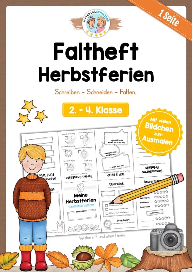 Faltheft Herbstferien