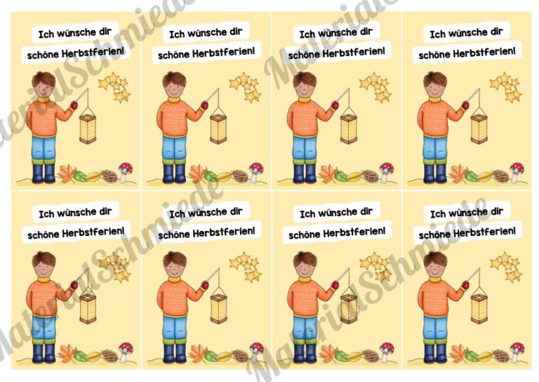 Herbstferien Grußkarten (Vorschau 04)
