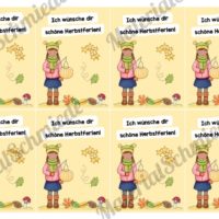 Herbstferien Grußkarten (Vorschau 05)