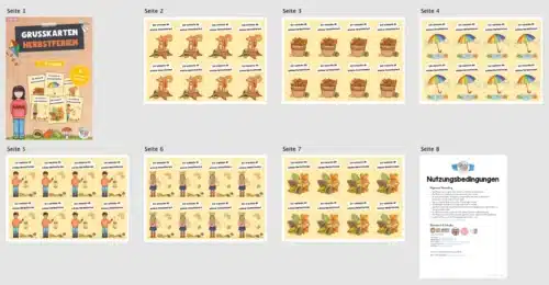 Grußkarten Herbstferien (Überblick)