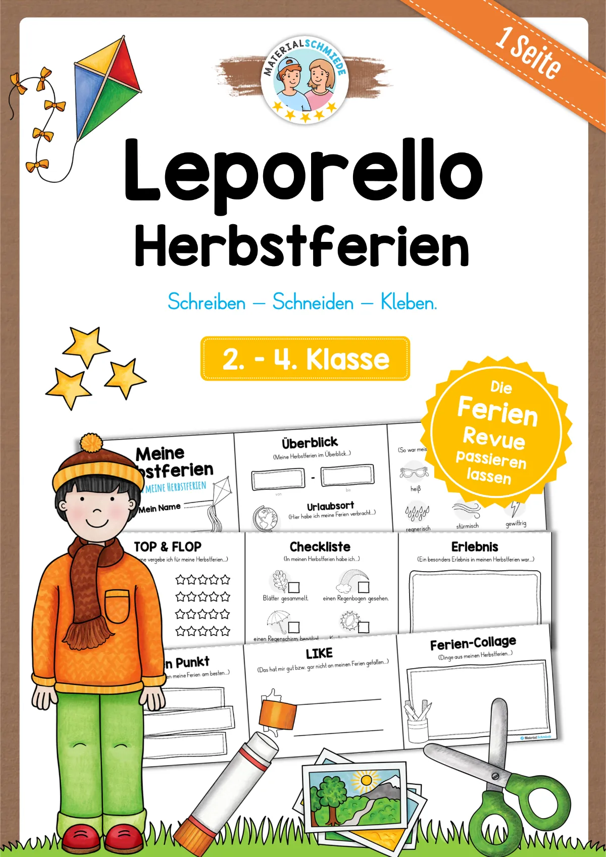 Leporello Herbstferien (2. - 4. Klasse)