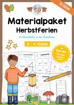 Materialpaket: Meine Herbstferien (20 Arbeitsblätter)
