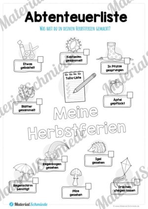 Abenteuerliste Herbstferien (Vorschau)