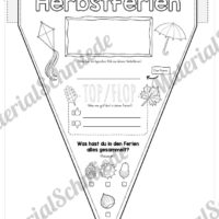 Meine Herbstferien: Wimpel / Wimpelkette