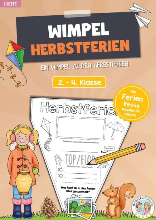 Meine Herbstferien: Wimpel / Wimpelkette