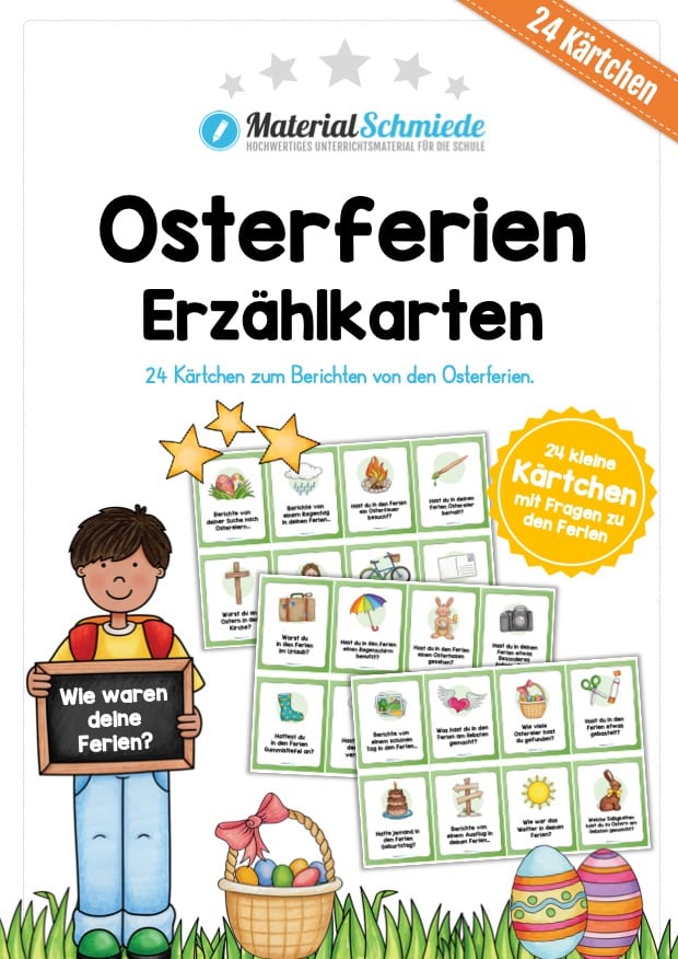 Osterferien Erzählkarten (24 Stück)