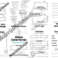 Faltheft Osterferien (Version ohne Linien)