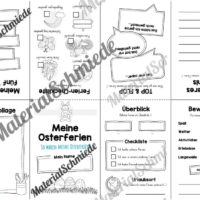Faltheft Osterferien (Version mit Linien)