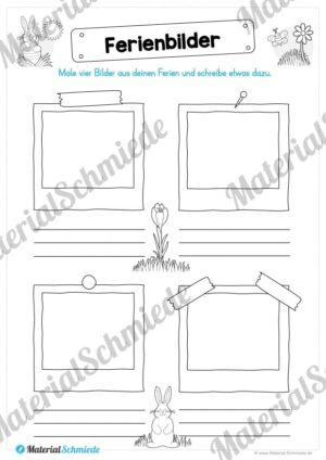 Materialpaket Osterferien: 20 Arbeitsblätter (Vorschau 02)