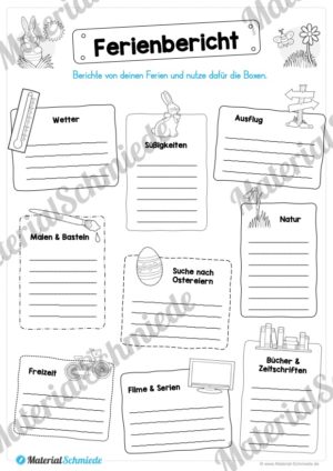 Materialpaket Osterferien: 20 Arbeitsblätter (Vorschau 04)