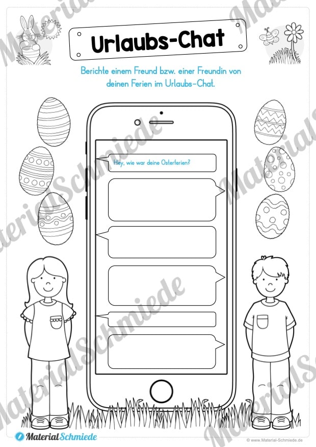 Materialpaket Osterferien: 20 Arbeitsblätter (Vorschau 05)