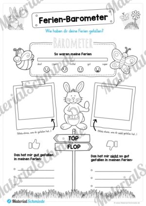Materialpaket Osterferien: 20 Arbeitsblätter (Vorschau 06)